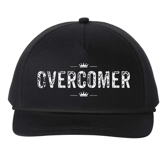 Christian Overcomer Jesus Snapback Five-Panel Rope Hat