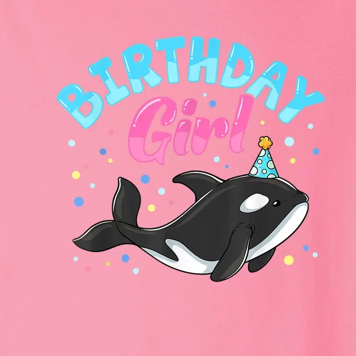 Cute Orcas Killer Whale Birthday Girl Party Toddler Long Sleeve Shirt