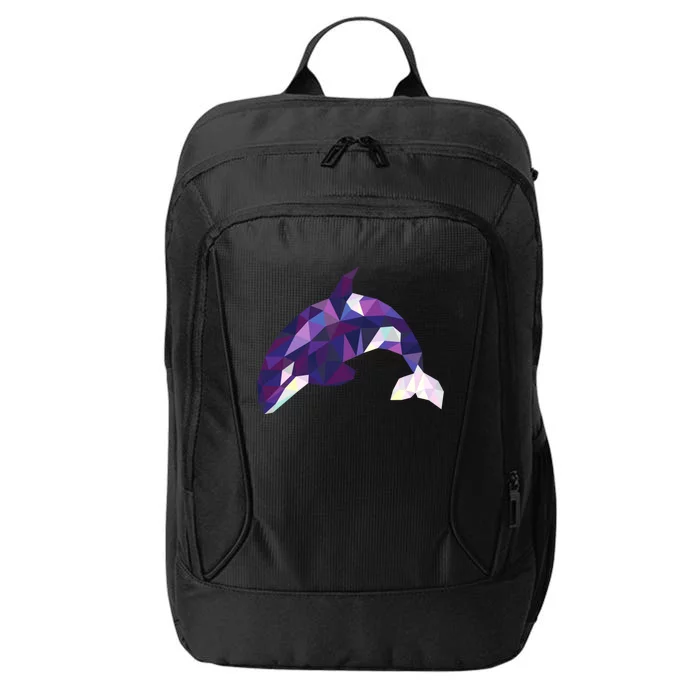 Cool Orca Killer Whale Geometric Art Wildlife Animal Lovers City Backpack