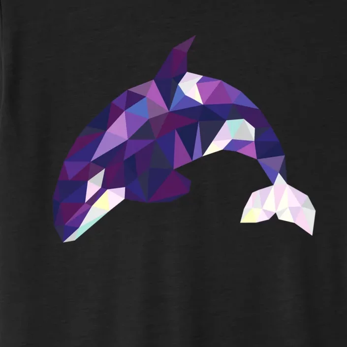 Cool Orca Killer Whale Geometric Art Wildlife Animal Lovers ChromaSoft Performance T-Shirt