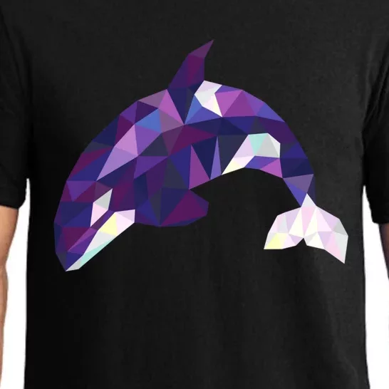 Cool Orca Killer Whale Geometric Art Wildlife Animal Lovers Pajama Set