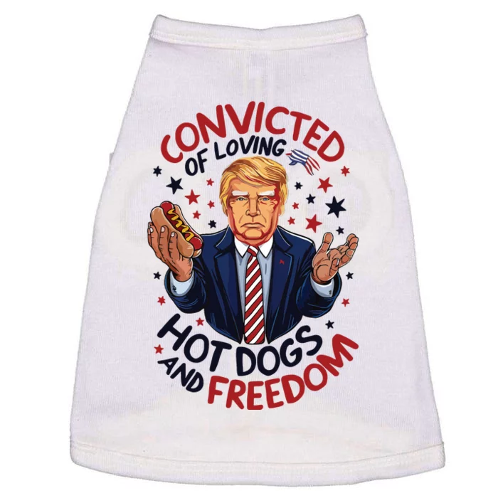 Convicted Of Loving Hot Dogs And Freedom Doggie Tank