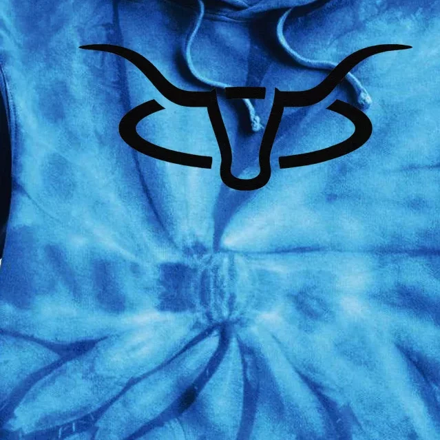 Ccr Original Longhorn Rodeo Black Logo Tie Dye Hoodie