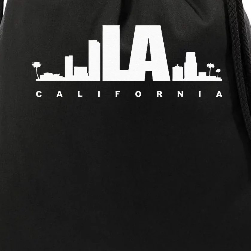 City Of Los Angeles California Drawstring Bag