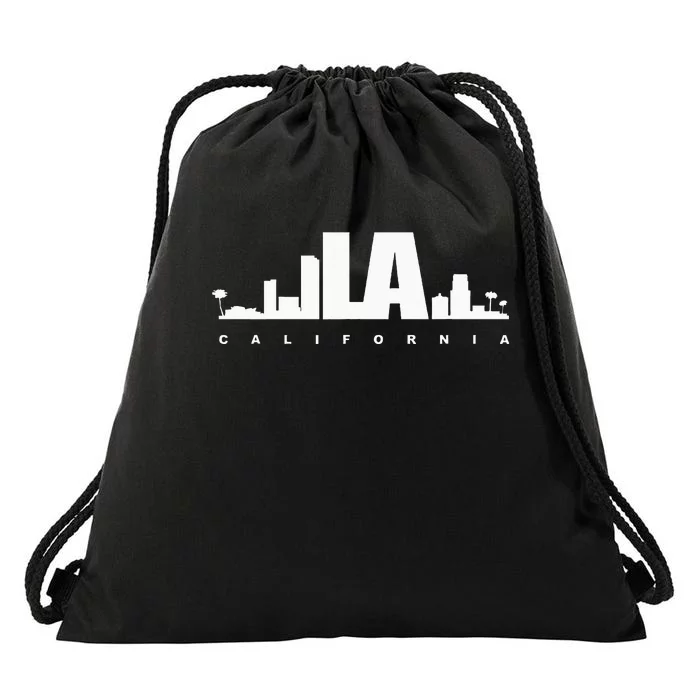 City Of Los Angeles California Drawstring Bag