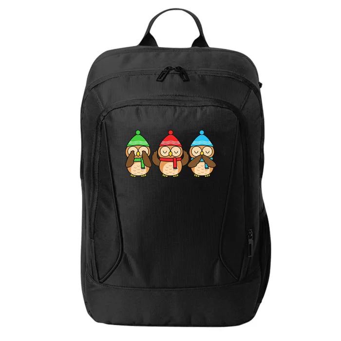 Christmas Owl Lover Winter Birds Cute Owl City Backpack