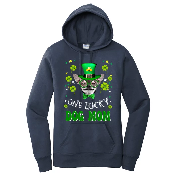 Chihuahua One Lucky Dog Mom Funny Dogs Lover St Patricks Day Cool Gift Women's Pullover Hoodie