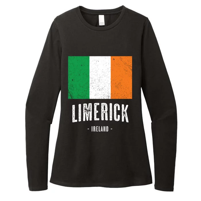 City Of Limerick Ireland Gift Irish Flag Merch Gift Womens CVC Long Sleeve Shirt