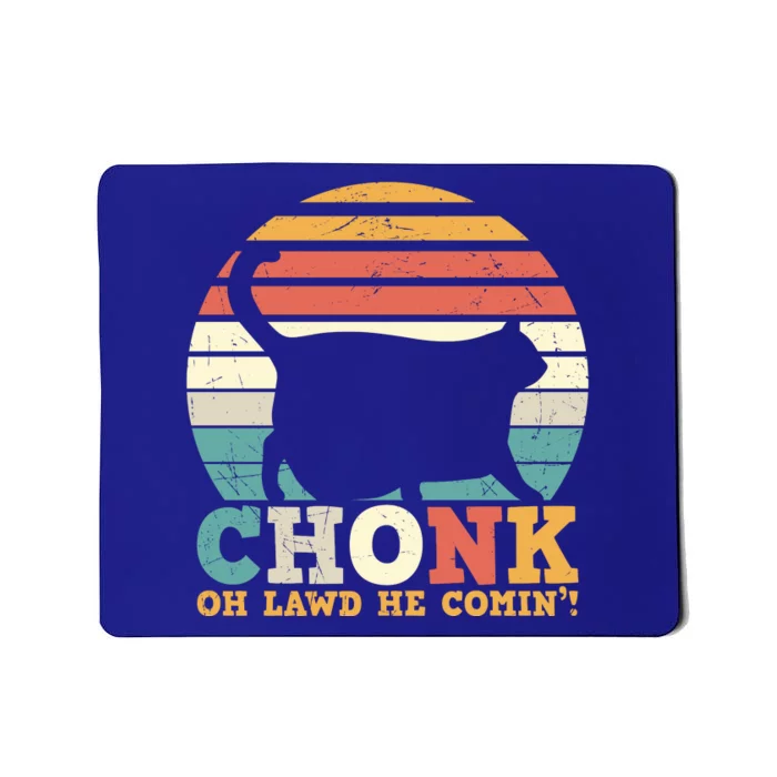 Chonk Oh Lawd He Comin' Cat Scale Meme Funny Cat Lover Cat Day Mousepad