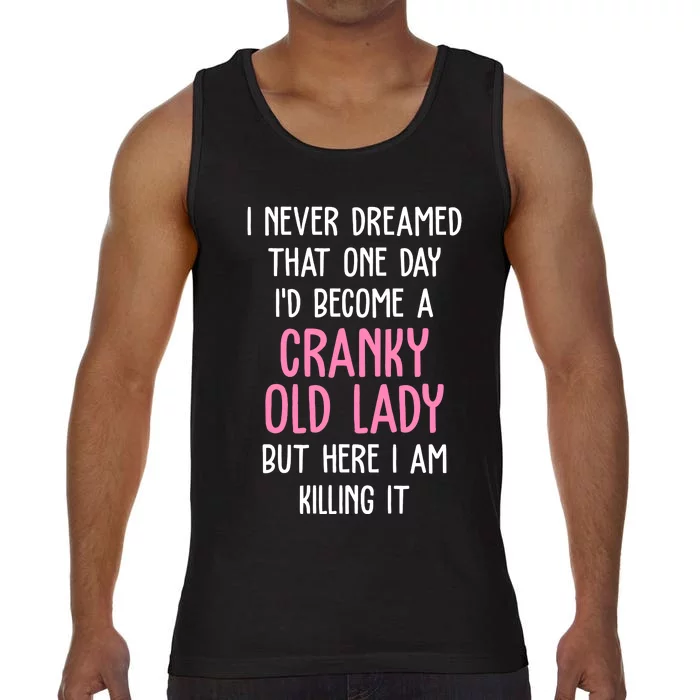 Cranky Old Lady Funny Comfort Colors® Tank Top