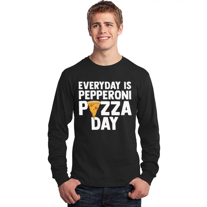 Circle of Life Funny Pizza Lover Gift Pepperoni Lovers Long Sleeve Shirt