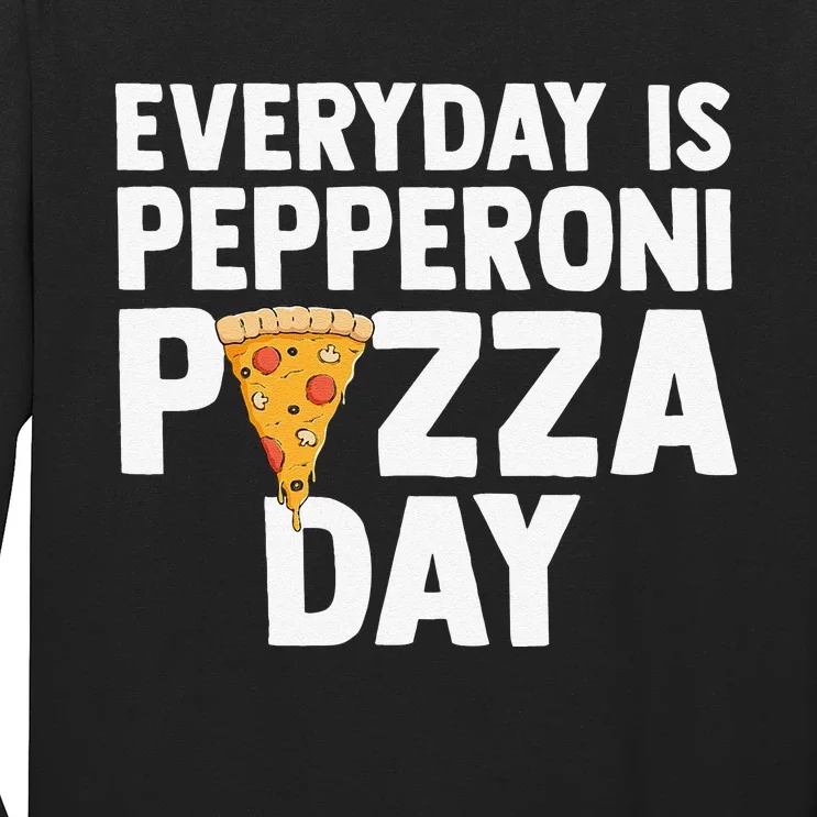 Circle of Life Funny Pizza Lover Gift Pepperoni Lovers Long Sleeve Shirt