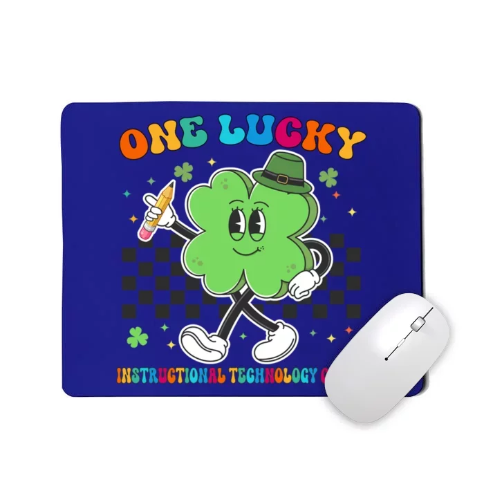 Cute One Lucky Instructional Technology Coach St Patrick Day Great Gift Mousepad