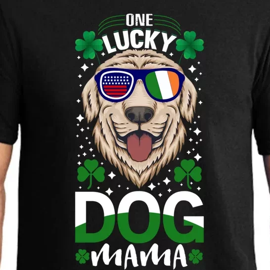 Cool One Lucky Dog Mama Funny Sarcastic St Patrick's Day Great Gift Pajama Set