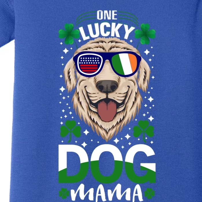 Cool One Lucky Dog Mama Funny Sarcastic St Patrick's Day Great Gift Baby Bodysuit