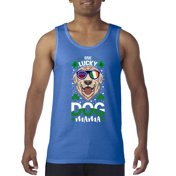 Cool One Lucky Dog Mama Funny Sarcastic St Patrick's Day Great Gift Tank Top