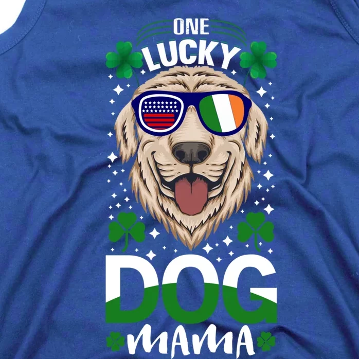 Cool One Lucky Dog Mama Funny Sarcastic St Patrick's Day Great Gift Tank Top