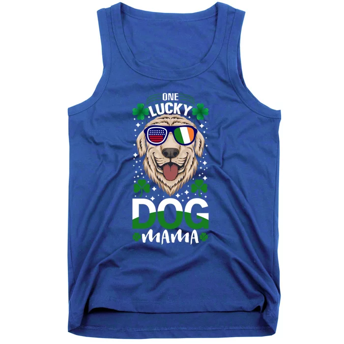 Cool One Lucky Dog Mama Funny Sarcastic St Patrick's Day Great Gift Tank Top