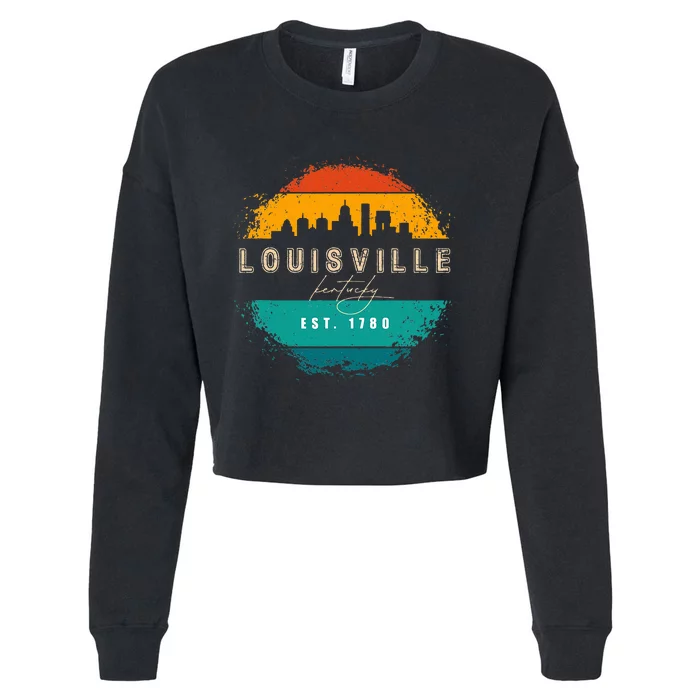 City Of Louisville Kentucky Cropped Pullover Crew