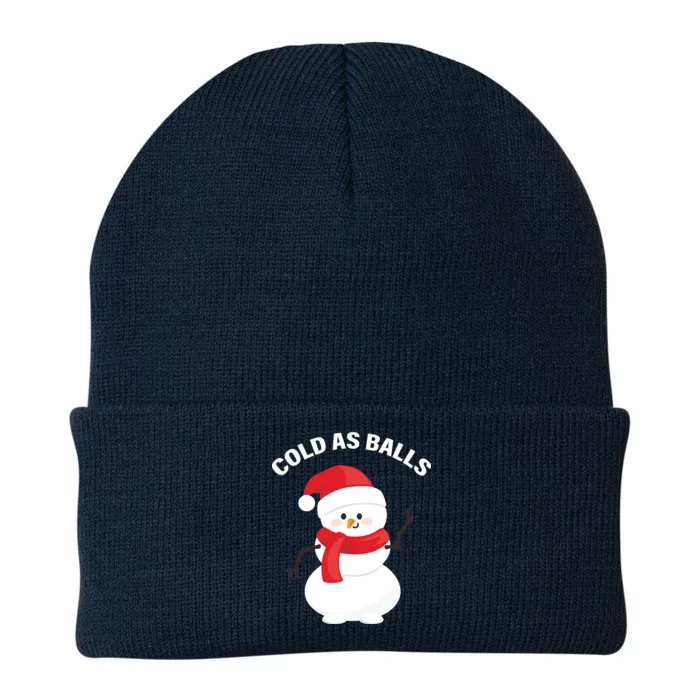 Cold As Balls Winter Snowman Knit Cap Winter Beanie