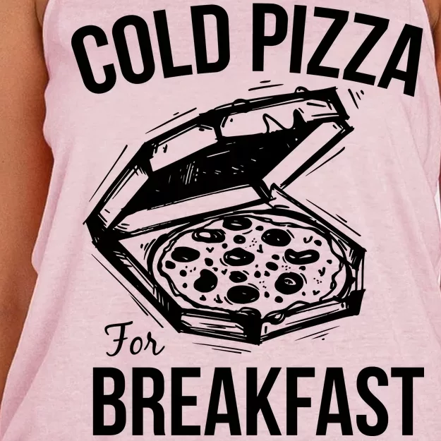 Cold Pizza For Breakfast Women's Knotted Racerback Tank