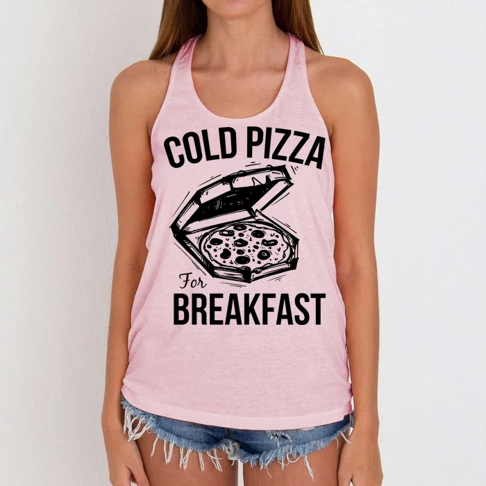 Cold Pizza For Breakfast Women's Knotted Racerback Tank