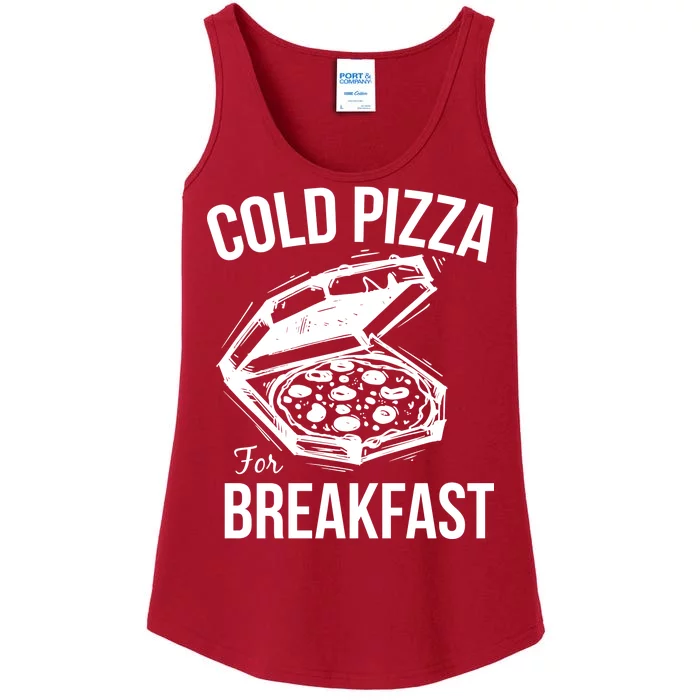 Cold Pizza For Breakfast Ladies Essential Tank