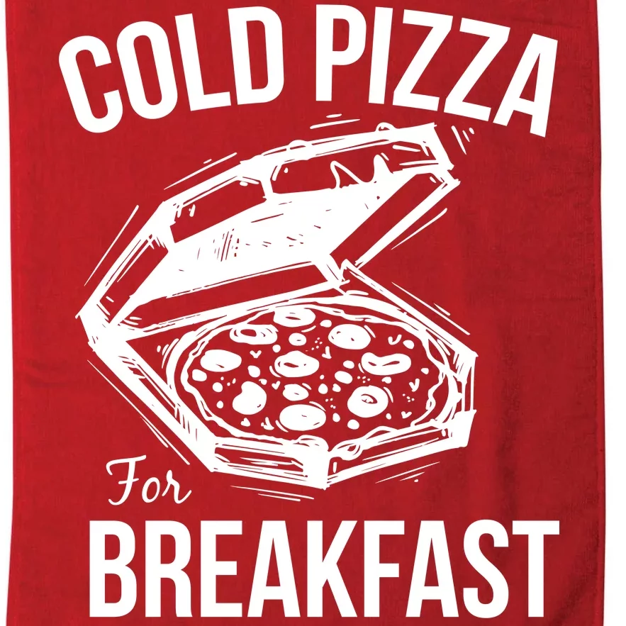 Cold Pizza For Breakfast Platinum Collection Golf Towel