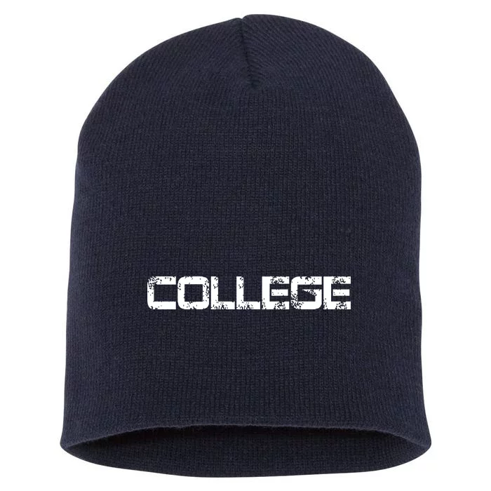 COLLEGE Animal House Frat Party Short Acrylic Beanie