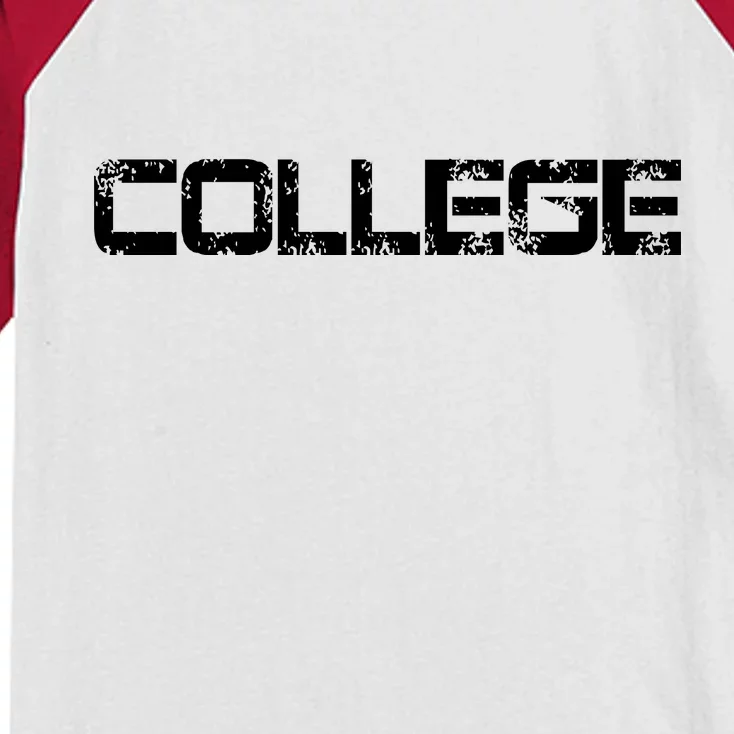 COLLEGE Animal House Frat Party Kids Colorblock Raglan Jersey