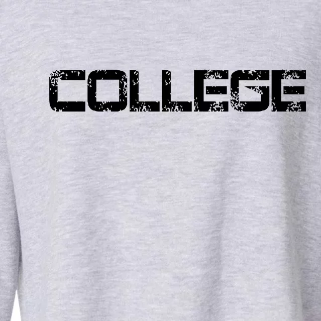 COLLEGE Animal House Frat Party Cropped Pullover Crew