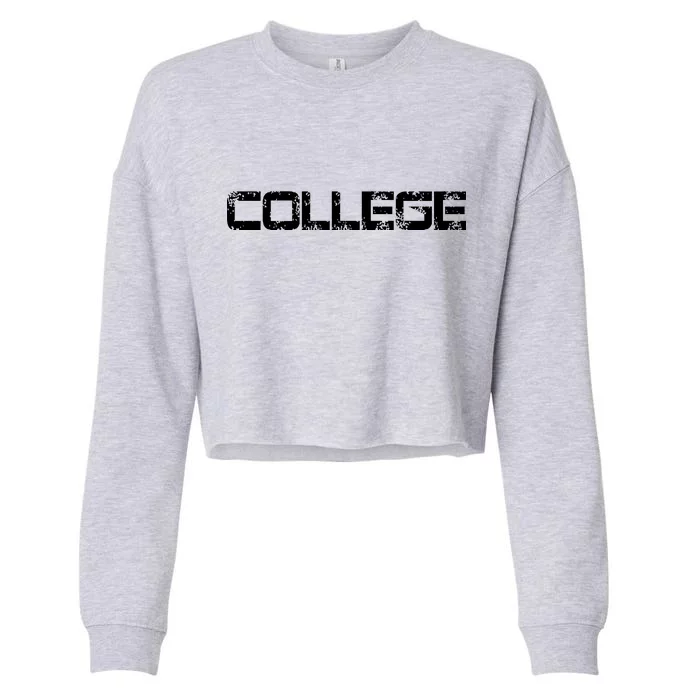 COLLEGE Animal House Frat Party Cropped Pullover Crew