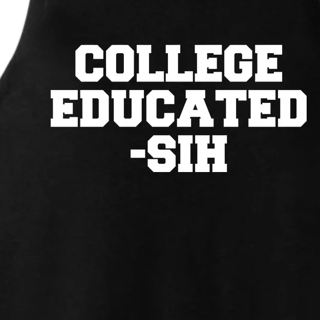 College Educated-ish Ladies Tri-Blend Wicking Tank