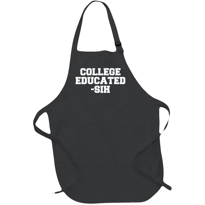 College Educated-ish Full-Length Apron With Pocket