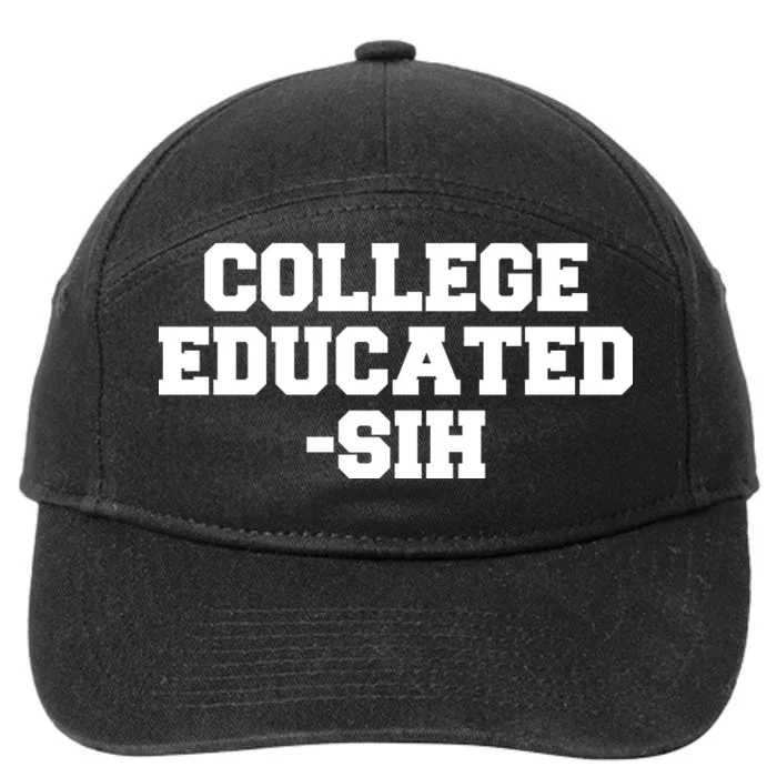 College Educated-ish 7-Panel Snapback Hat