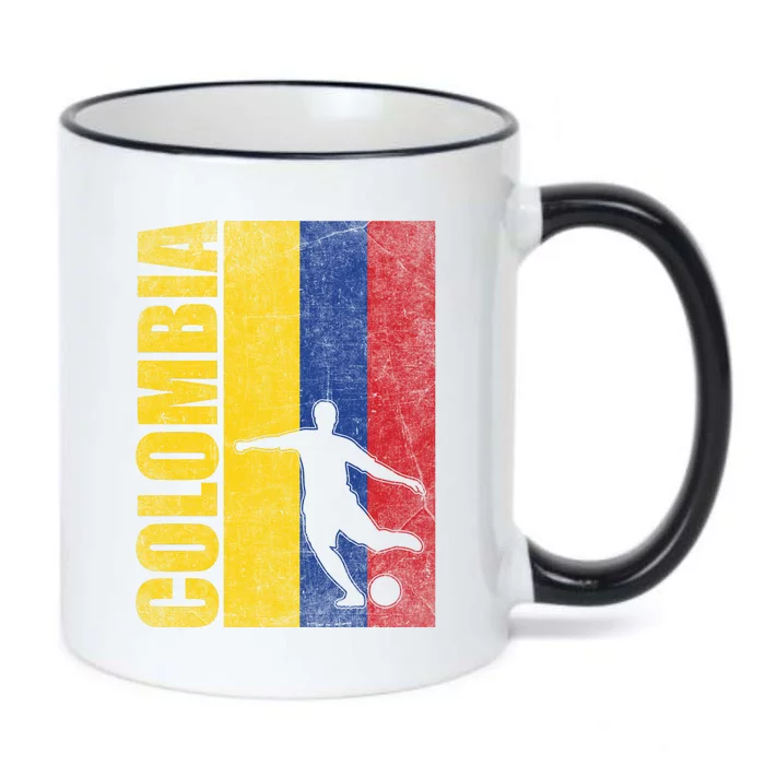 Colombia Flag Soccer World Cup Black Color Changing Mug