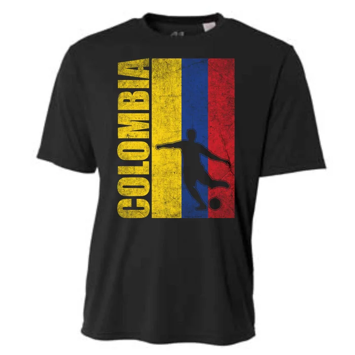 Colombia Flag Soccer World Cup Cooling Performance Crew T-Shirt