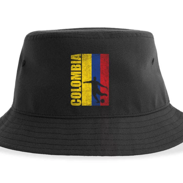 Colombia Flag Soccer World Cup Sustainable Bucket Hat