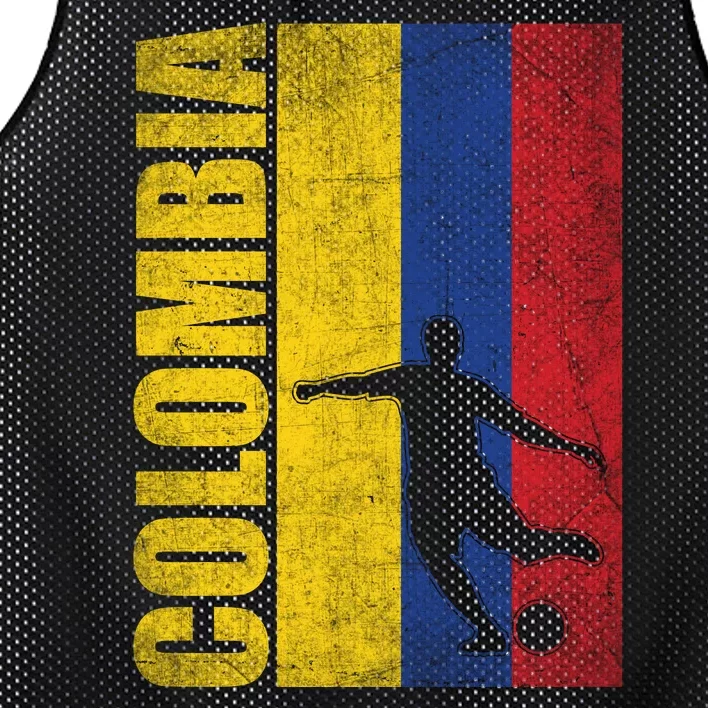 Colombia Flag Soccer World Cup Mesh Reversible Basketball Jersey Tank