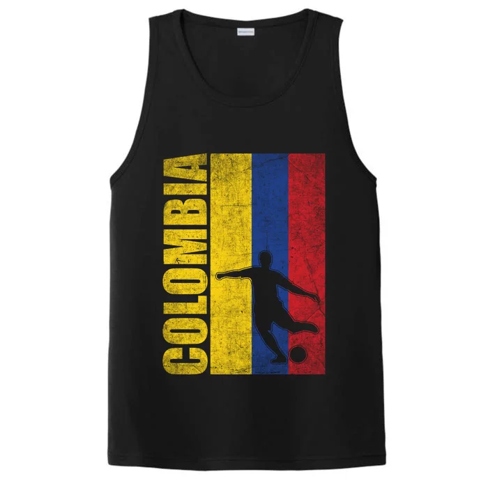 Colombia Flag Soccer World Cup Performance Tank