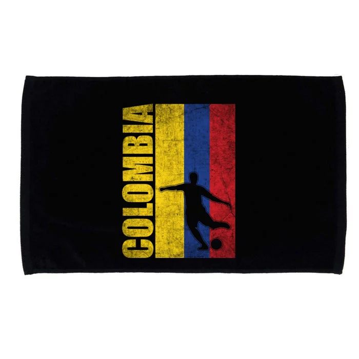 Colombia Flag Soccer World Cup Microfiber Hand Towel