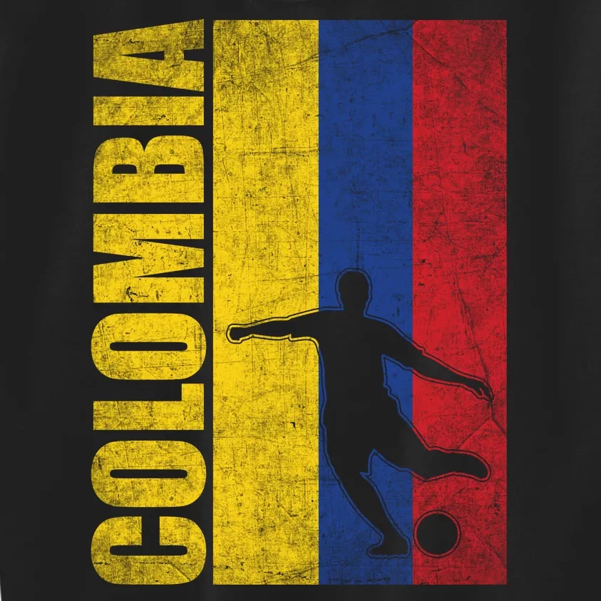 Colombia Flag Soccer World Cup Kids Sweatshirt