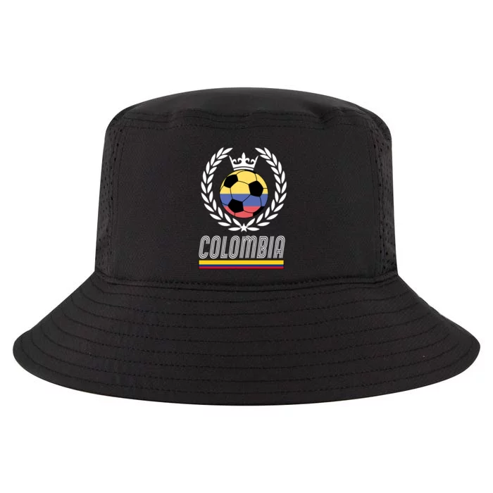 Colombia Soccer Flag Emblem Cool Comfort Performance Bucket Hat