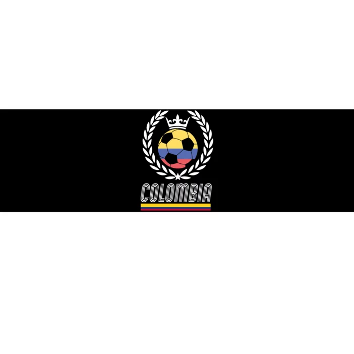 Colombia Soccer Flag Emblem Bumper Sticker