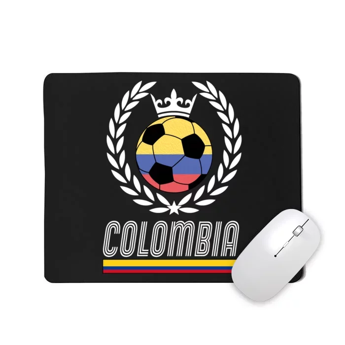 Colombia Soccer Flag Emblem Mousepad