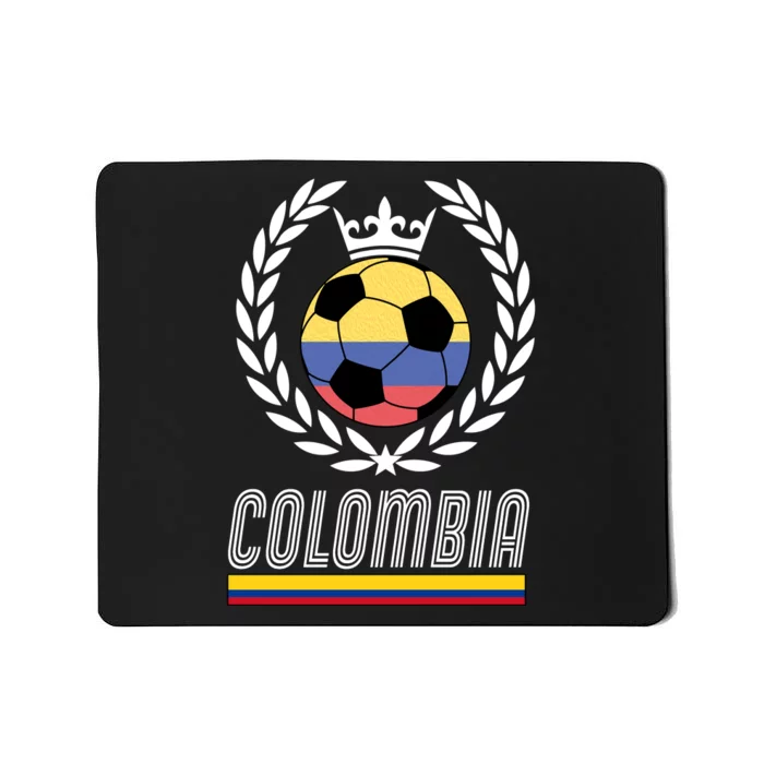 Colombia Soccer Flag Emblem Mousepad