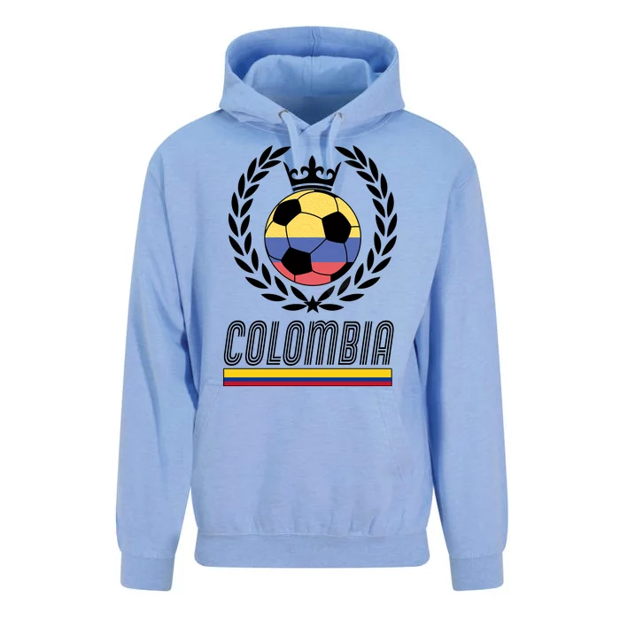 Colombia Soccer Flag Emblem Unisex Surf Hoodie