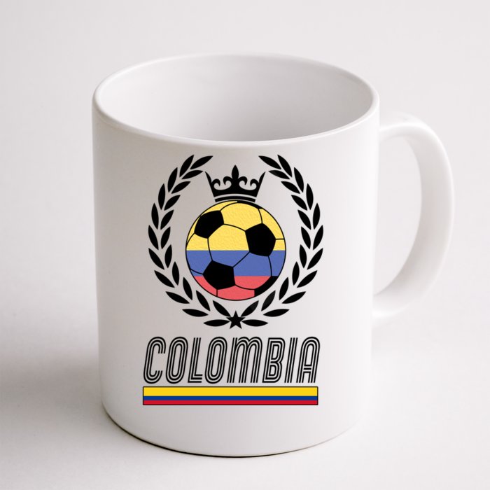 Colombia Soccer Flag Emblem Front & Back Coffee Mug