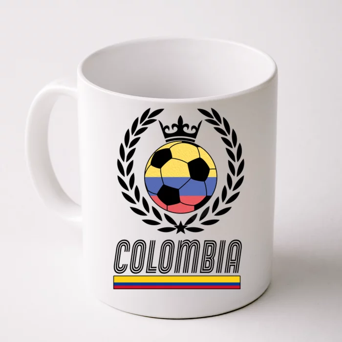 Colombia Soccer Flag Emblem Front & Back Coffee Mug