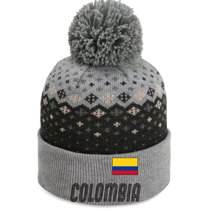 Colombia Soccer Jersey Flag The Baniff Cuffed Pom Beanie